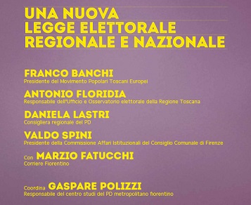 Firenze, 4 luglio - Una nuova legge elettorale regionale e nazionale