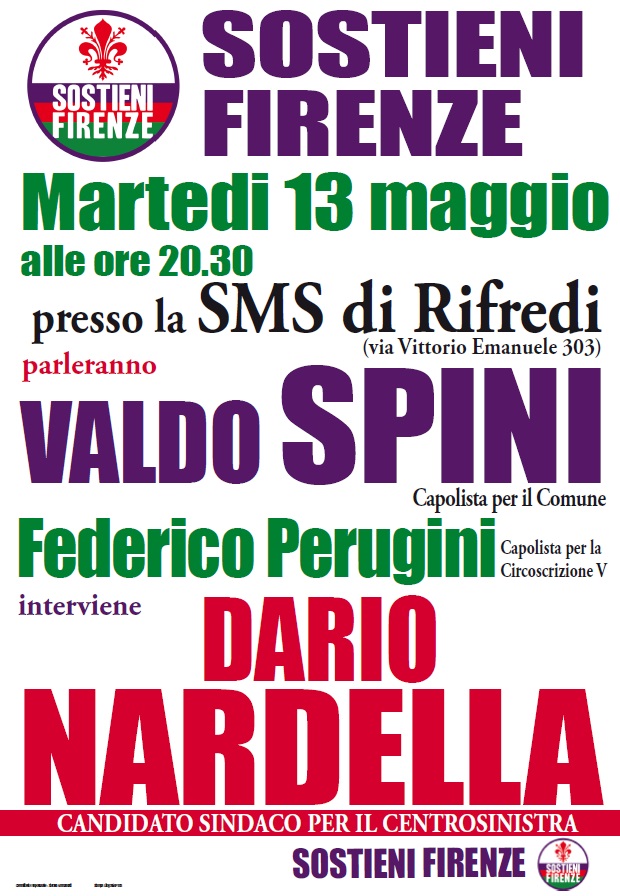Firenze, 13 maggio - Incontro Spini - Nardella - Perugini
