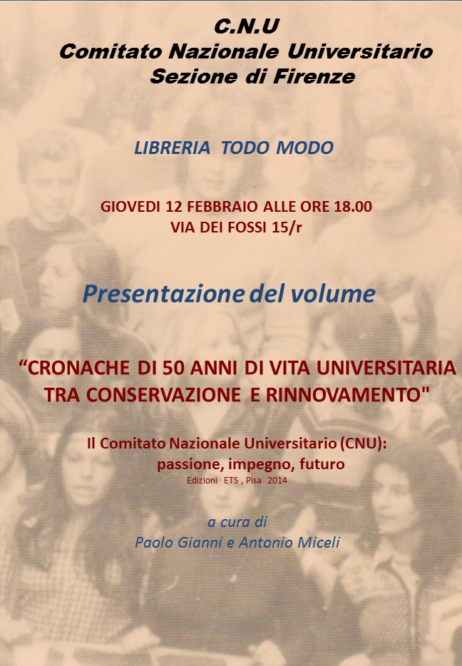 Firenze, 12 febbraio 2015 - presentazione alla libreria Todo Modo