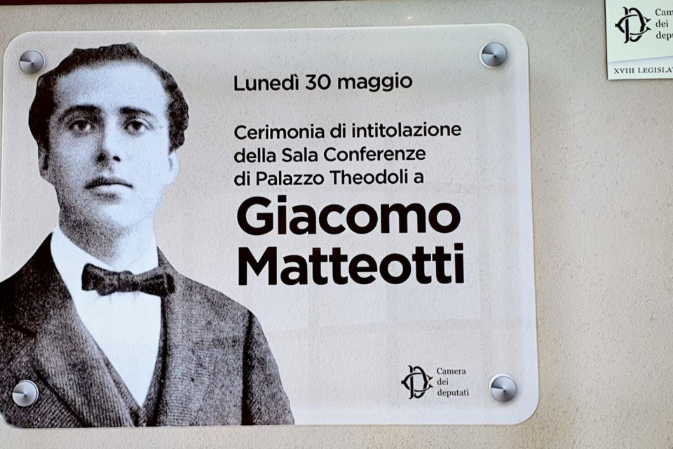 Valdo Spini - Discorso intitolazione della Sala a Giacomo Matteotti